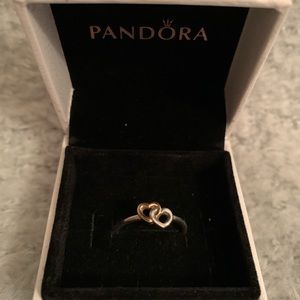 Pandora Heart to Heart Ring